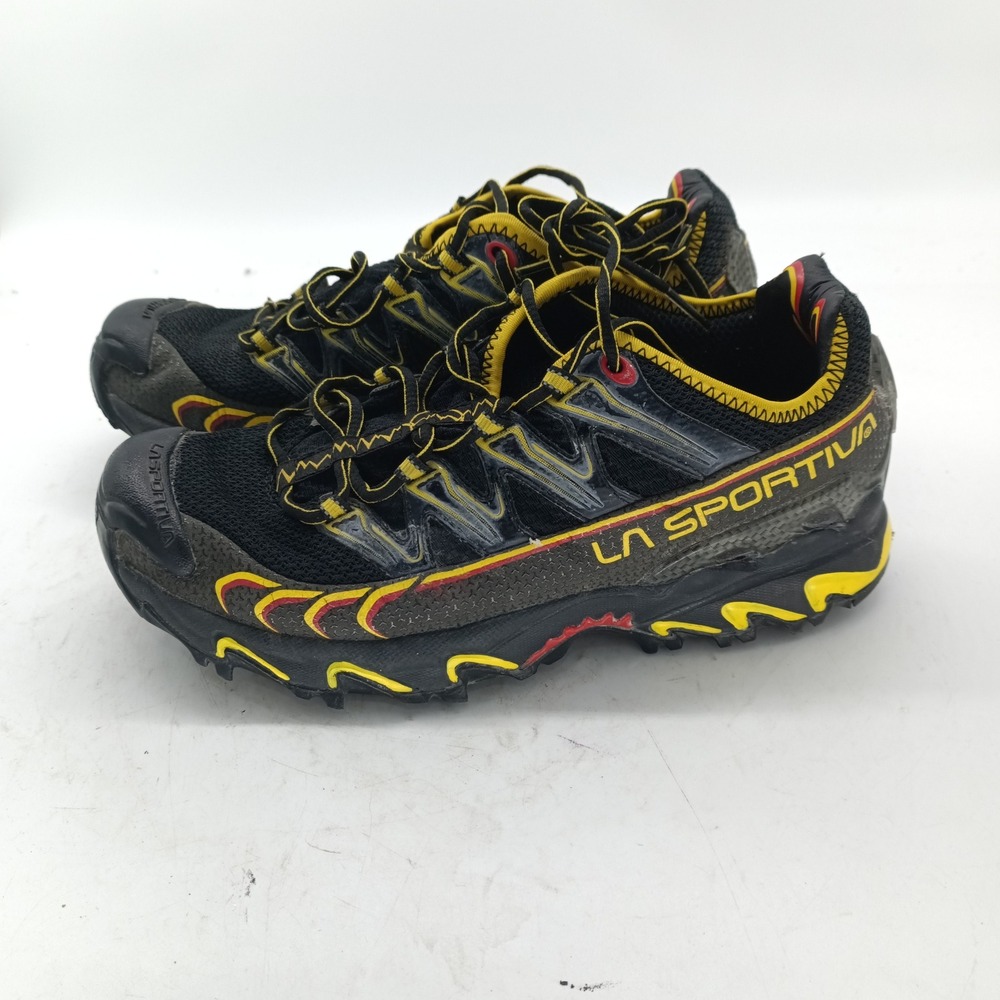 La Sportiva Jackal GTX Black Yellow Trail Running Shoes Mens 6.5+ EUR 39 S3